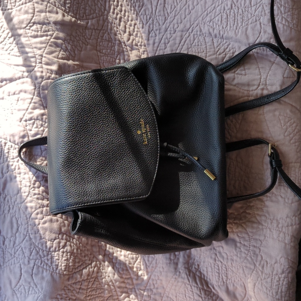 Kate Spade Black Backpack Purse